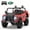 Red, variant on SaveJoy Licensed Land Rover Defender 24V 2-Seater Ride-On, 4WD 400W Electric Truck with Motorized Dump Bed & Remote, Black