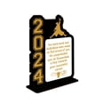 thumbnail image 2 of Desktop Decor 2024 Graduation Table Decorations Class Of 2024 Wooden Table Sign Freestanding Centerpieces Table Toppers For High School College Prom Grad Party Supplies Graduation Decorations, 2 of 4