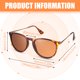 thumbnail image 2 of Guardurnaity Gafas de sol polarizadas redondas de leopardo para hombres y mujeres, gafas de sol redondas ligeras y resistentes Lentes, 2 of 4