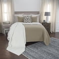 thumbnail image 5 of Rizzy Home Transitional Donny Osmond Solid Quilt With Taupe DOHBQ4456TA009092, 5 of 5