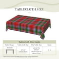 thumbnail image 6 of Rectangle Table Cloth, Scottish Clan Burrell Tartan Plaid Resistant Washable Tablecloth Decorative Table Cover for Dining, Indoor and Outdoor, 6 of 6