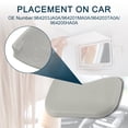 thumbnail image 3 of Unique Bargains Makeup Mirror Cover Sun Visor Cap Clip for Nissan No.964203JA0A Sun Visor Bolt Cover Grey 1 Set, 3 of 6