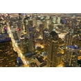thumbnail image 2 of Molinari, Michele 18x13 Gold Ornate Wood Framed with Double Matting Museum Art Print Titled - Illinois-Chicago-city view from atop Hancock Tower, 2 of 4