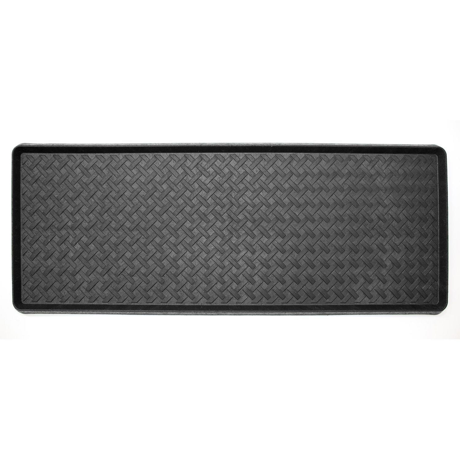 Mainstays Metro Rattan Boot Tray, 14” x 38” Multi-use Tray