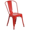 thumbnail image 4 of Bowery Hill 3 Piece 30" Round Metal Patio Dining Set in Red, 4 of 4