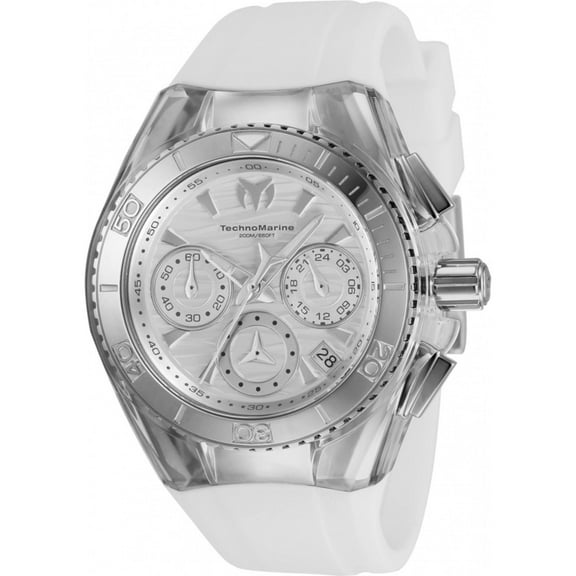 Technomarine Cruise Chronograph Quartz Silver Dial Ladies Watch TM-120033