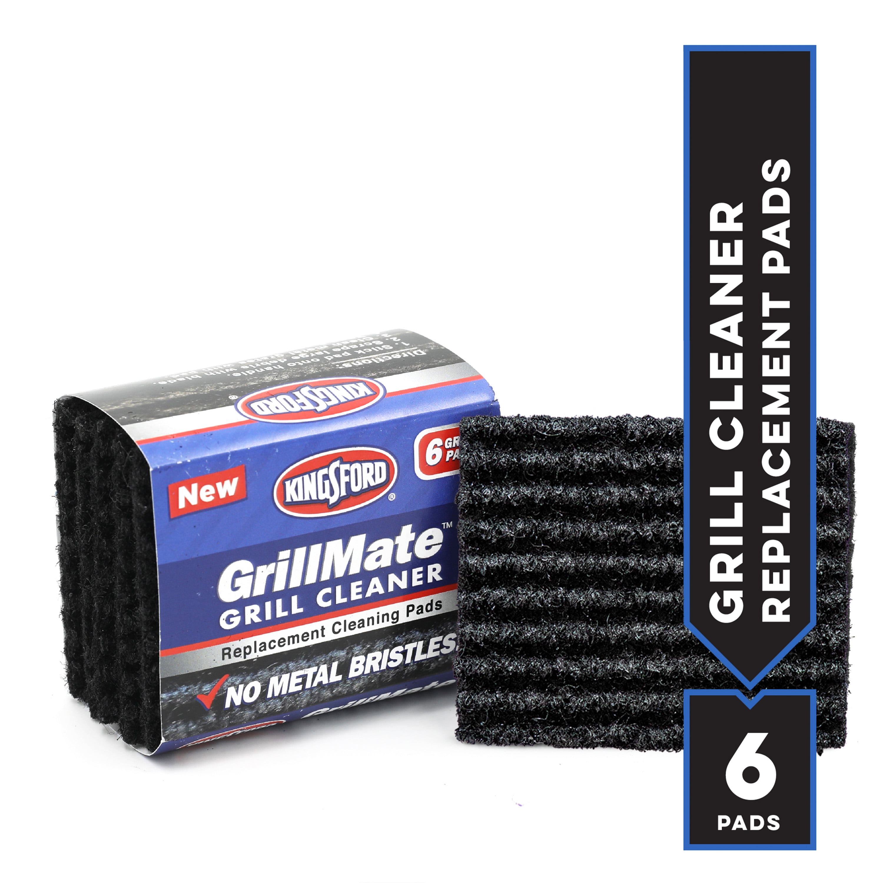 Kingsford GrillMate Grill Cleaner Replacement Pads; Sturdy, NonMetal