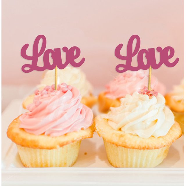 Darling Souvenir Décorations de Dessert pour Fête de Mariage - Lot de 20