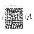 thumbnail image 2 of 984 Pieces Vinyl Letter Stickers, 12 Sheets 1 Inch Black Self-Adhesive Cute Alphabet Stickers for DIY Craft, 2 of 5