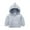 Gray, variant on Popvcly 1-7T Toddler Kid Boys Girls Winter Thickened Warm Lamb Coats Dinosaur Hooded Faux Fur Fleece Jacket Zip-up Outwear