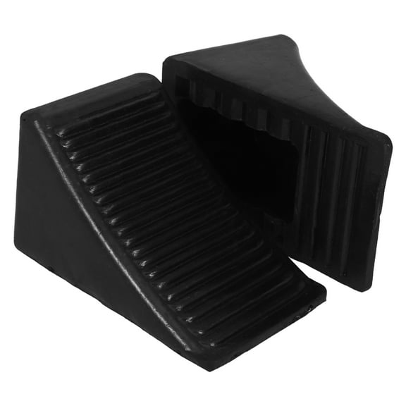 Milisten Universal Rubber Wheel Chocks for Car and Truck Safety, 2 Pieces Non- Vehicle Blocks