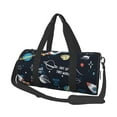 thumbnail image 1 of Fotbe Space Bolsa Deportiva de Lona Plegable con Estampado, Bolsa de Gimnasio con Bolsillo Seco/Húmedo, Bolsa de Viaje Ultraligera de Gran Capacidad, 1 of 6
