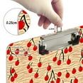 thumbnail image 4 of ALAZA Plastic Clipboard A4 Letter Size Decorative Clipboards for Students Women Men 9" x 12.5" Cherry Wave Pattern, 4 of 6