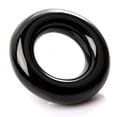 thumbnail image 2 of Round Weight Power Swing Ring for Clubs Warm Up Training Aid (Black), 2 of 3