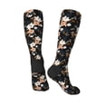 thumbnail image 4 of Daiia Sports Socks Lilies Flowers Printed Novelty Crew Socks for Men Women Knee High Socks Cotton Socks Soft & Breathable Support Unisex Socks, 4 of 9