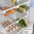thumbnail image 3 of Refrigerator Egg Storage Box Drawer Style Food Fruit Egg Rack Egg Holder Household Plastic Fresh-keeping Box, 3 of 8