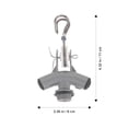 thumbnail image 2 of OULII Base de Support de Lampe 1 Pcs Céramique Argentée Design Simple Base de Luminaire pour Usage Extérieur, 2 of 8