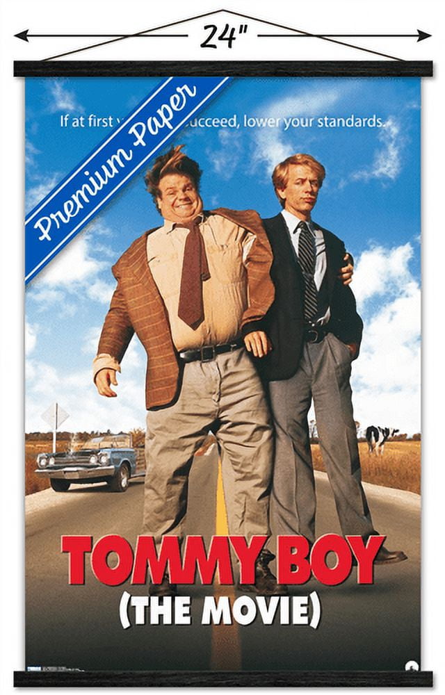 Tommy Boy - One Sheet Wall Poster with Wooden Magnetic Frame, 22.375" x 34"