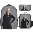 thumbnail image 1 of Meryl Streep Backpack Study Smart System Organized Bookbag with Brain Food Lunch Kit, 1 of 3