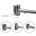 thumbnail image 3 of Tringle de Rideau de Douche Courbée 42-74 Pouces Réglable, Tringle de Rideau de Douche Extensible en Acier Inoxydable Antirouille pour Salle de Bain, Baignoire, Cabine, Nécessite un Perçage (0701 Argent), 3 of 14