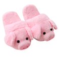 thumbnail image 5 of Pantuflas de casa Pink Piggy para mujer, cálidas, de algodón, para interiores y exteriores, 5 of 5