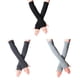 thumbnail image 1 of Guantes largos sin dedos para mujer, calentadores de brazos tejidos con orificio para el pulgar, 1 of 5