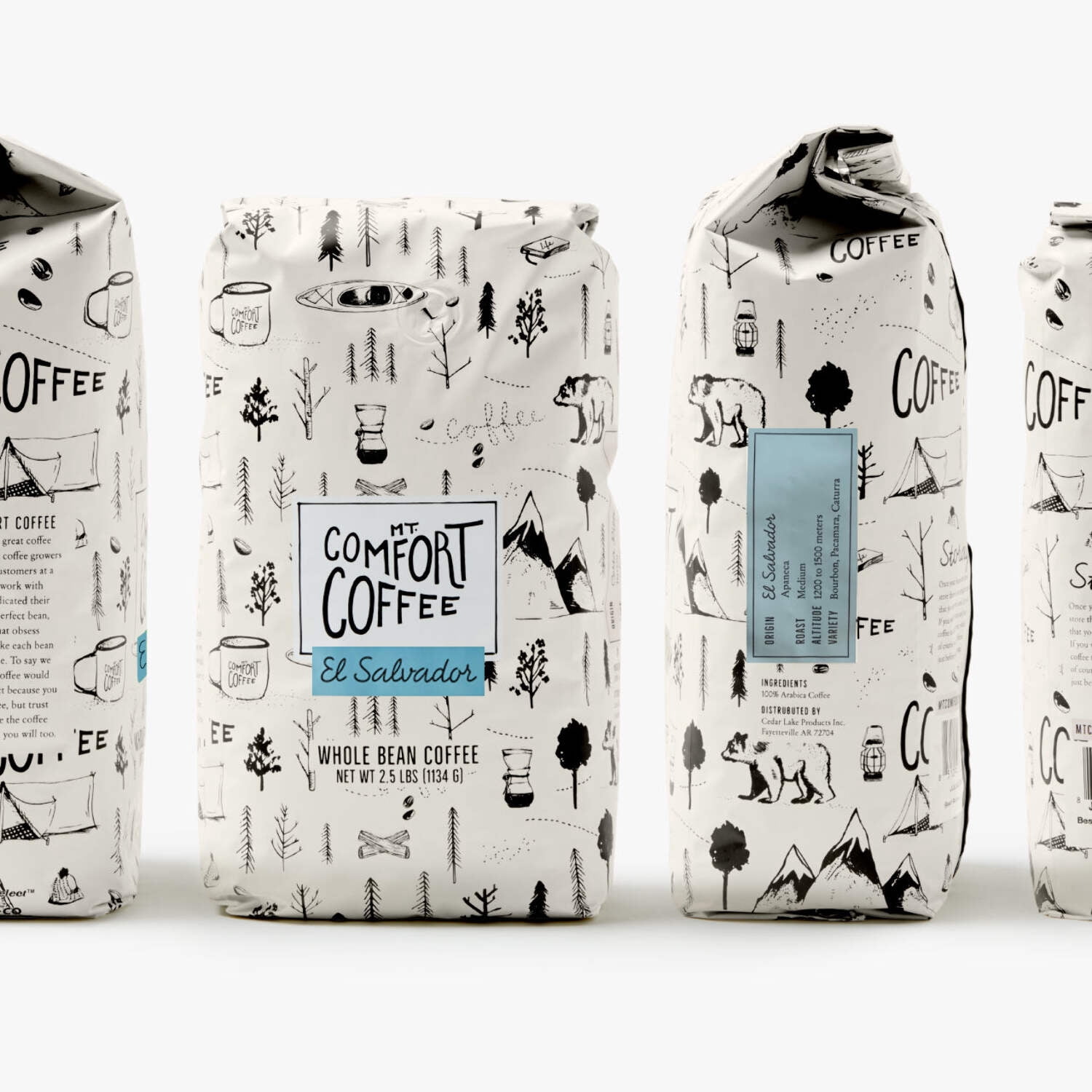 Mt. Comfort Coffee El Salvador Medium Roast, 2.5lb Bag