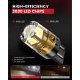 thumbnail image 4 of LASFIT 7443 7440 LED Bulbs Reverse Backup Light, 7444 7444na White T20 Daytime Running DRL Parking Lamp L-7440 W21W WY21W 6000K for Automotive Replacement, Plug and Play, Pack of 2, 4 of 8