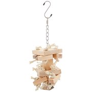 paradise natural knots n blocks chew toy, 6 by 12-inch