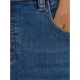 thumbnail image 5 of INSPIRE CHIC Women's Jean Skirt High Waist Back Slit Stretch Below Knee Length Denim Skirts XL Blue, 5 of 6