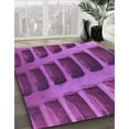thumbnail image 2 of Ahgly Company Indoor Rectangle Patterned Dark Magenta Purple Area Rugs, 2' x 3', 2 of 6