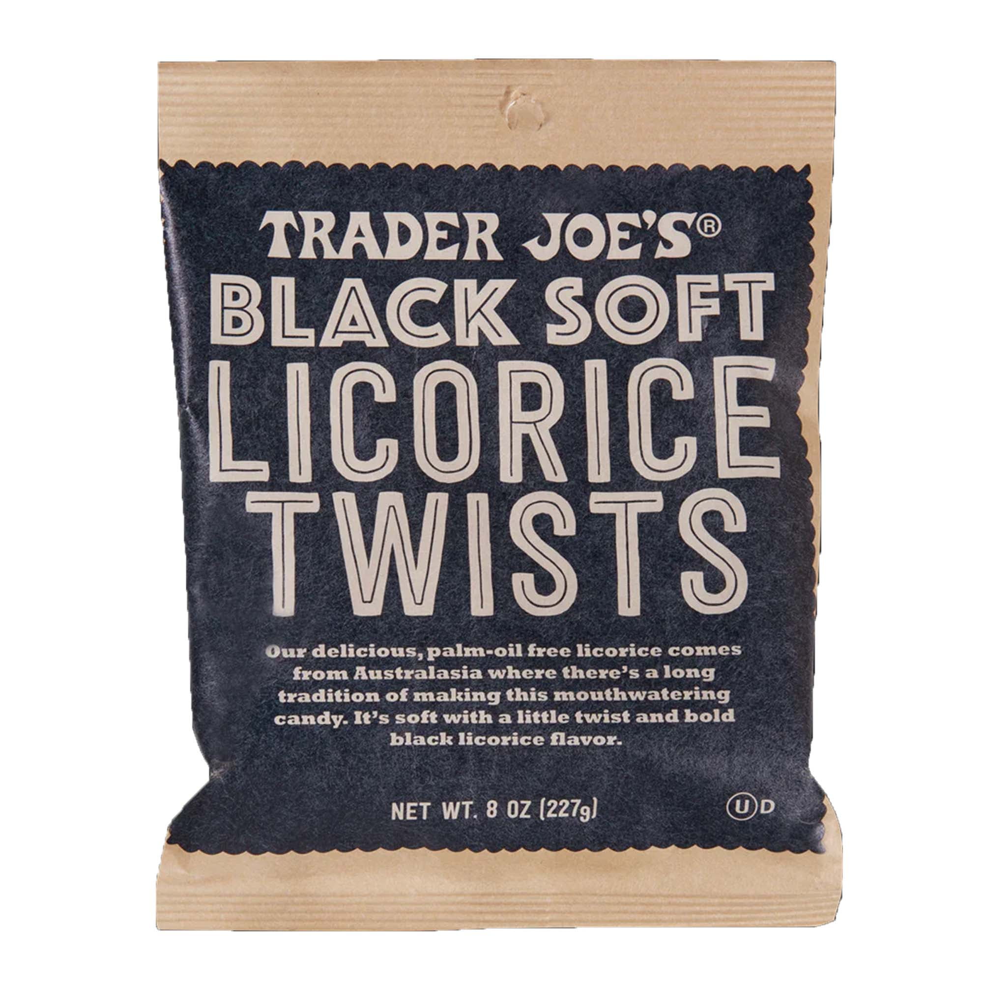 Pack of 3 Trader Joe's Soft Black Licorice Twists | 8 oz