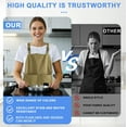 thumbnail image 7 of Viflosae Kitchen Aprons for Women Chef Apron for Men Adjustable Vests Apron with Pockets Kitchen Household Cooking Waterproof and Oil Proof Catering Work Clothes Waistcoat Unisex BBQ Apron, 7 of 7