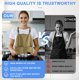 thumbnail image 5 of Delantal de cocina ajustable con bolsillos, resistente al agua y a la grasa, para catering, barbacoa, ropa unisex, ajustable, portátil, tejido impermeable, para cocina, resistente., 5 of 8