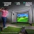 thumbnail image 3 of GoSports Range Cage 10 ft x 8 ft Golf Practice Hitting Net with Simulator Impact Screen, 3 of 7