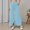 Blue, variant on Women's Effortless Wide Leg Casual Pants with Front Slits Minimalist Everyday Trousers for Work and Leisure Comfortable Flowy Women's Comfortable Lightweight Regular Pants Girl Pull On Sweatpants