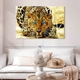thumbnail image 2 of Elephant Stock Blue Eyed Jaguar Wall Art - Horizontal Canvas Wall Art - Living Room Wall Decor - Animal Canvas - Black And Brown Decor - 48" x 32", 2 of 8