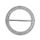 thumbnail image 5 of 100 hebillas de silla galvanizadas, creativas y redondas, para decoración de cinturón (diámetro interior: 50 mm, diámetro exterior: 68 mm), 5 of 6