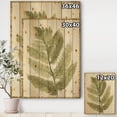 thumbnail image 3 of Designart 'Simple Forest Leaves I' Floral & Botanical Print on Natural Pine Wood, 3 of 3