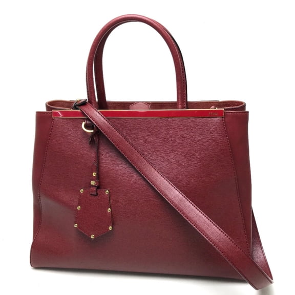 Pre-Owned Fendi 8BH250 Bag Hand Bag Shoulder Bag Hand Bag Dark red (Good)