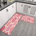 thumbnail image 3 of Kitchen Rugs and Mats Non Skid Washable Spring Flowers Summer Kitchen Mat and Rug Set,Floor Cushion Absorbent Rug,Rubber Backed Area Rugs for Kitchen Laundry, 3 of 7