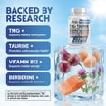thumbnail image 3 of Clean Nutra TMG Supplements 1000mg | Methylated Multivitamin for Women Men | Taurine B6 Vitamins B12 D3 K2 Trimethylglycine Magnesium Methylfolate Milk Thistle NAC COQ10 B Supplement Complex Capsules, 3 of 9