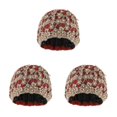 thumbnail image 3 of kurtrusly Bonnet de Mode pour Femmes Confortable Chapeau de Chimiothérapie Rouge Foncé 3Set, 3 of 6