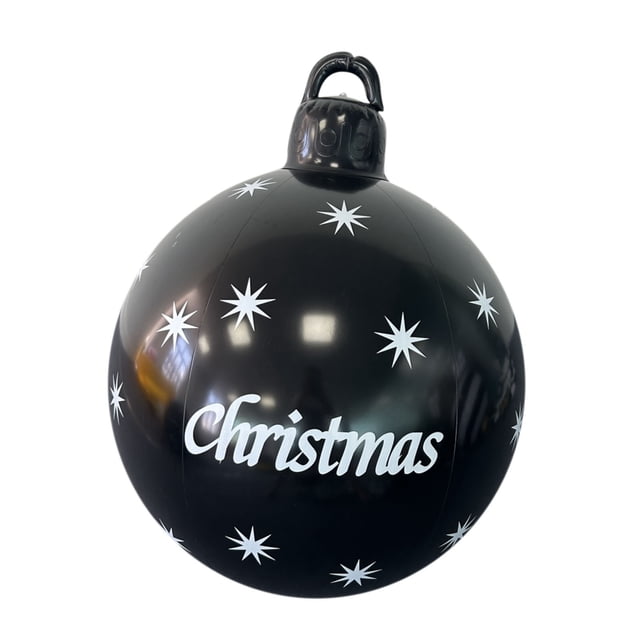 Outdoor Christmas Decorations,2024 Christmas Decoration Ball 60Cm Outdoor Christmas Inflatable Decorated Ball Pvc Inflatable Christmas Ball Christmas Tree Decorations
