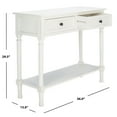 thumbnail image 5 of SAFAVIEH Tate 2-Drawer Rectangle Console Table, White, 5 of 7