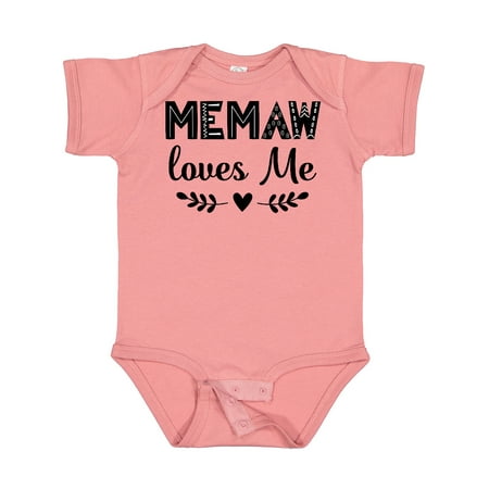 

Inktastic My Memaw Loves Me Outfit Gift Baby Boy or Baby Girl Bodysuit