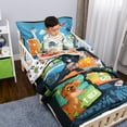 thumbnail image 2 of Jurassic World 3-Piece Ultra-Soft & Cozy Toddler Bedding Sheet Set for Kids - Comforter, Fitted Sheet & Pillowcase, 2 of 9