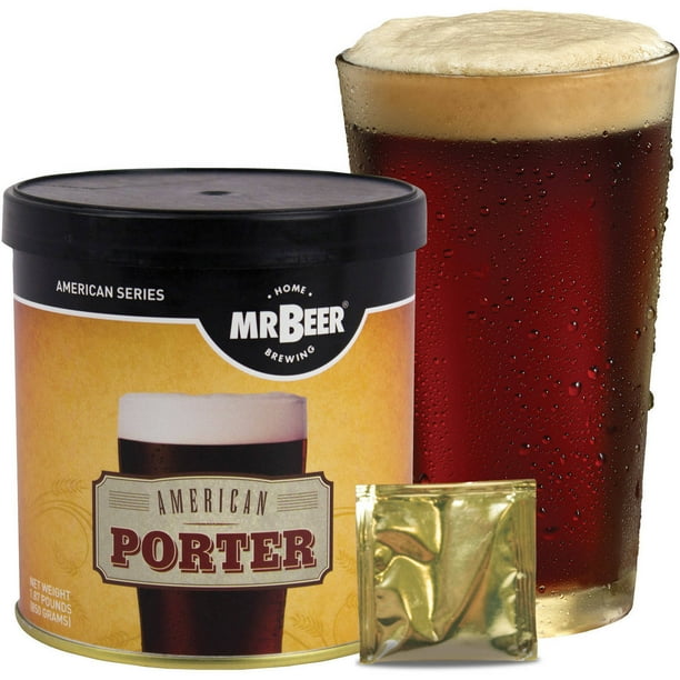 Mr. Beer American Porter Craft Beer Refill Kit, Contains Hopped Malt