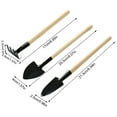 thumbnail image 3 of Mini Garden Tools - Indoor Plant Tools - 3 Piece Garden Tool Set Small Hand Tools for Gardening 6.8 Inch for Planting Flowers Black Size:L, 3 of 6