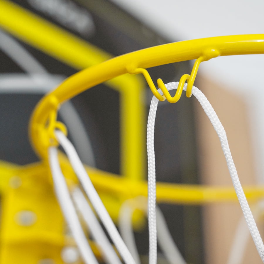 FORZA Mini Over-The-Door Basketball Hoop Set – 18" x 12" Backboard, Steel Rim, Foam-Padded Brackets – Includes Mini Basketball & Pump